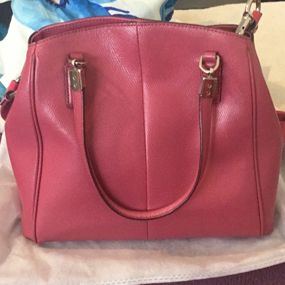 Coach Pink Satchel Bag - Picture 2 of 16